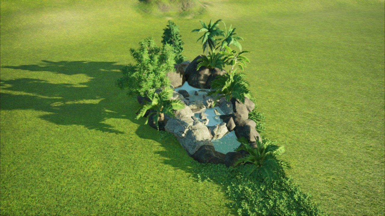 Natural Cascade Waterfall Planet Coaster Console Edition mod