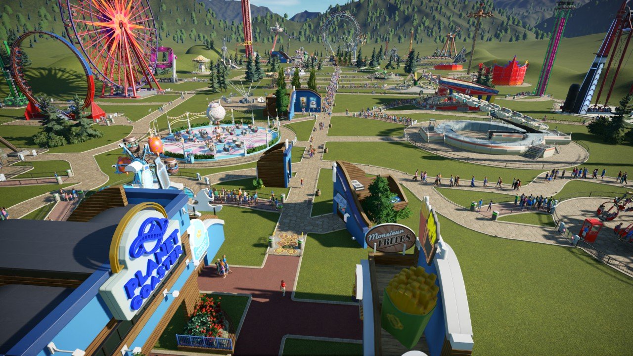 All flat rides Planet Coaster Console Edition mod Frontier