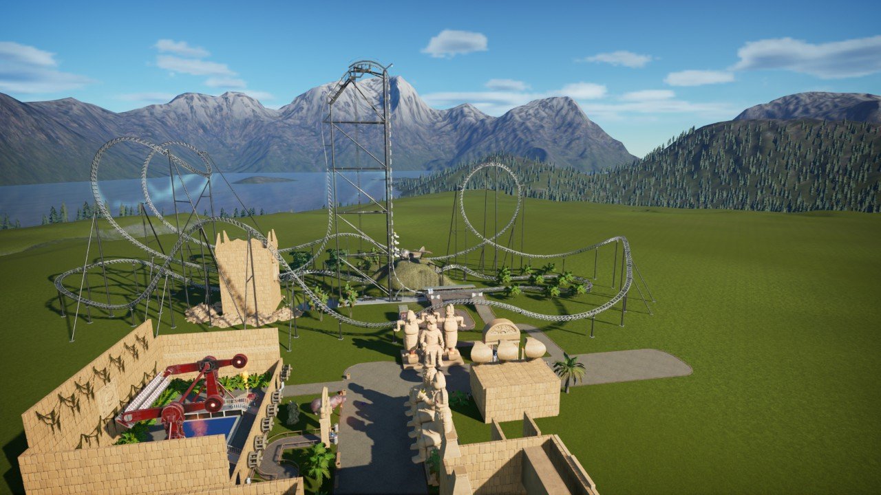 Volcano island Planet Coaster Console Edition mod Frontier