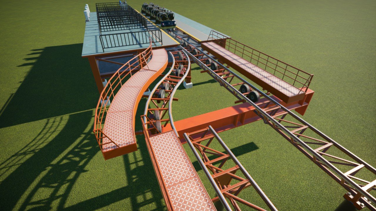 Copperhead Strike track switch Planet Coaster Console Edition