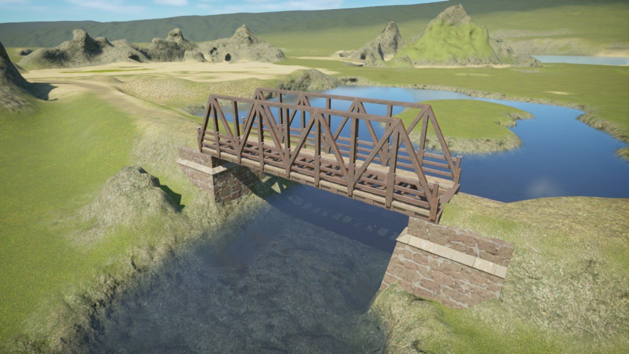 Western bridge Railway Planet Coaster Console Edition mod