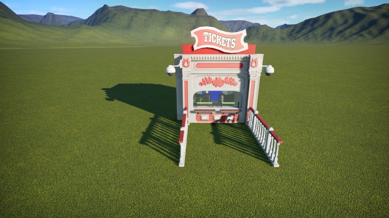 Ticket Booth Planet Coaster Console Edition mod Frontier Workshop