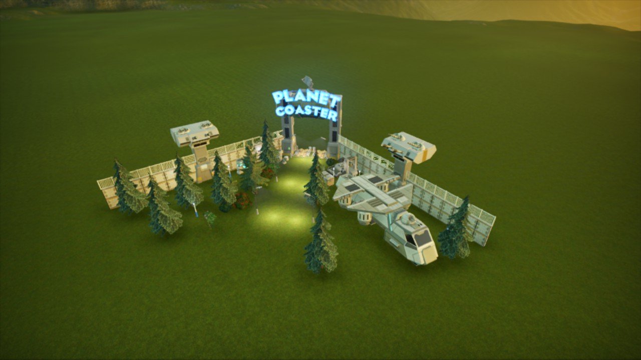 SFパークの入り口 - Planet Coaster: Console Edition mod