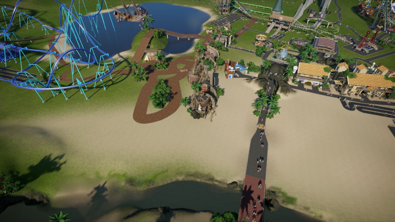 Oswald and Eugene counter at 99 Planet Coaster Console