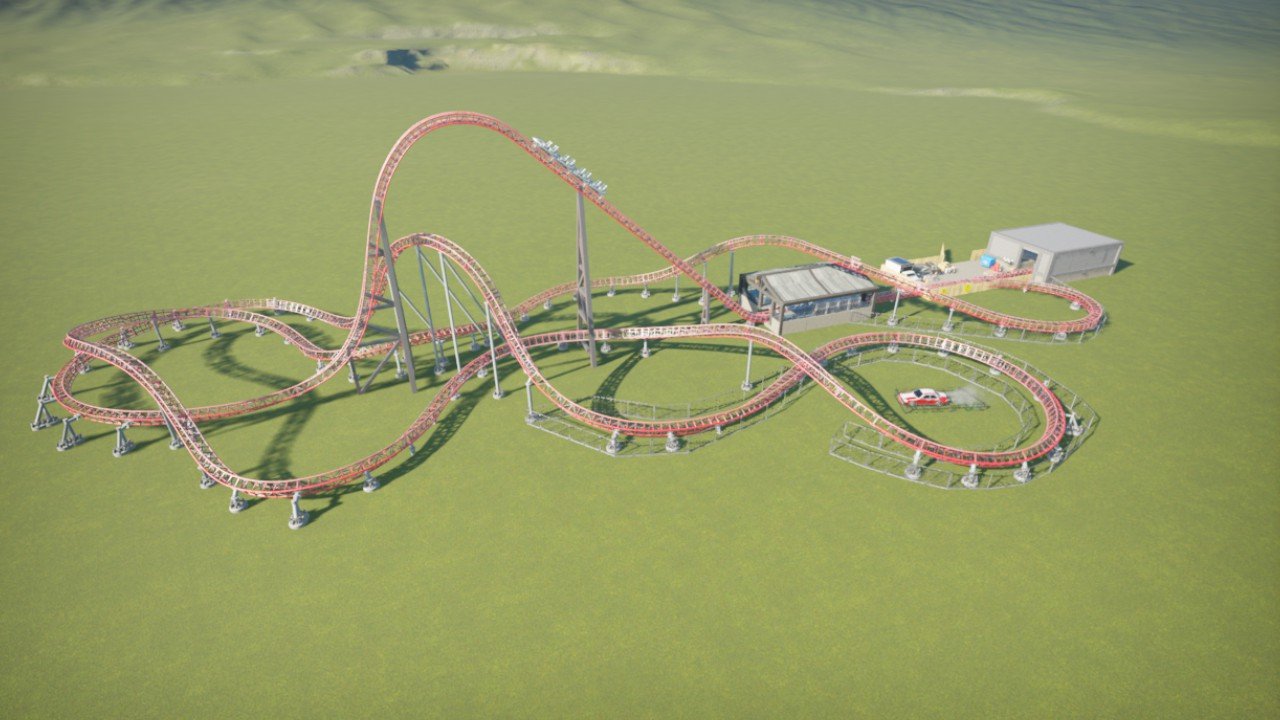 Realistic intamin roller coaster Planet Coaster Console Edition