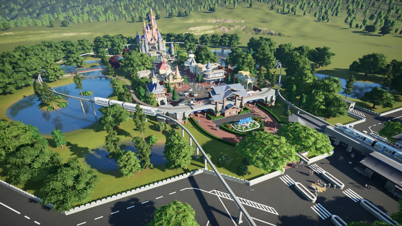 Disney Park Entrance Template Planet Coaster Console Edition