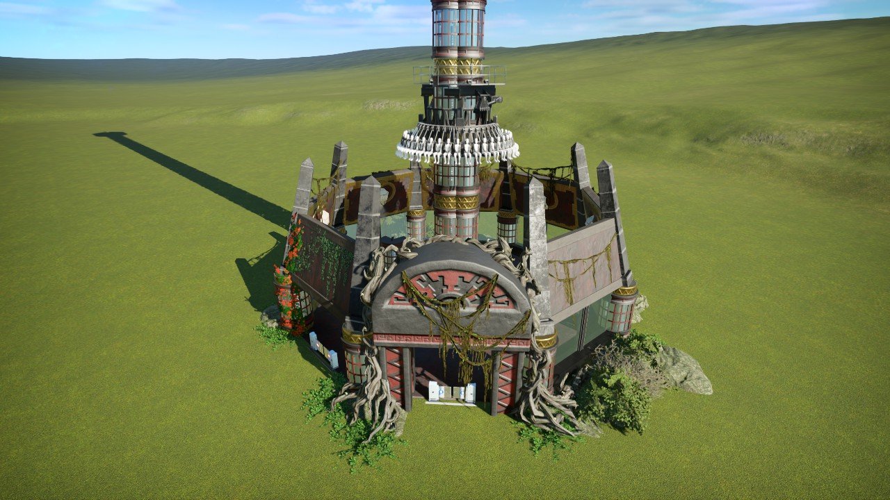 Aztec style Scream Tower Planet Coaster Console Edition mod