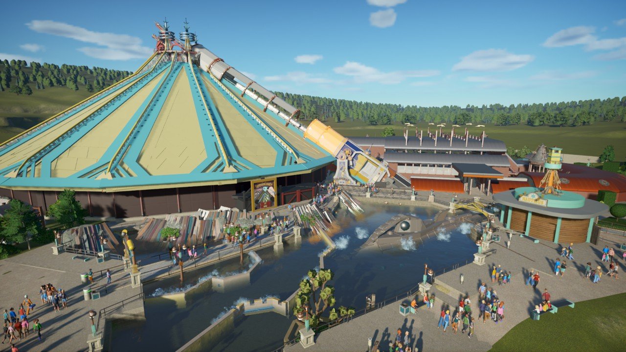 Space Mountain De la Terre la Lune Planet Coaster Console