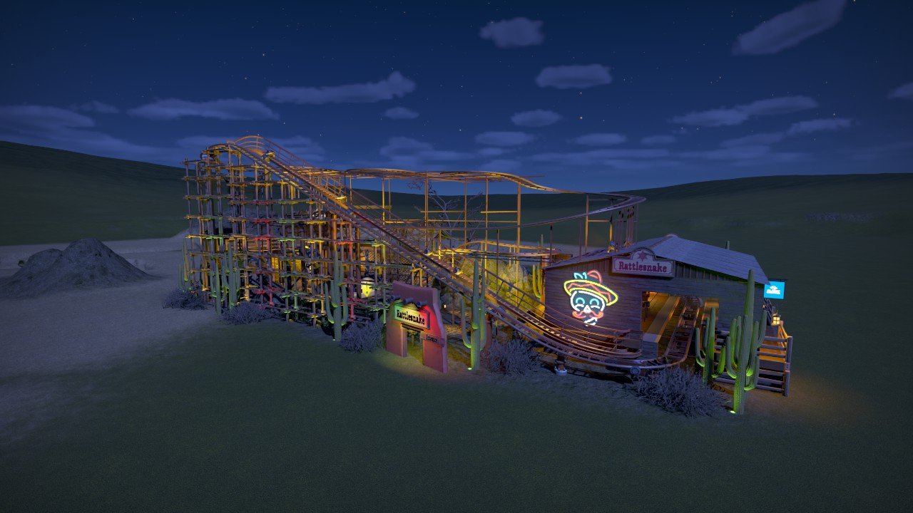 Rattlesnake Coaster Planet Coaster Console Edition mod