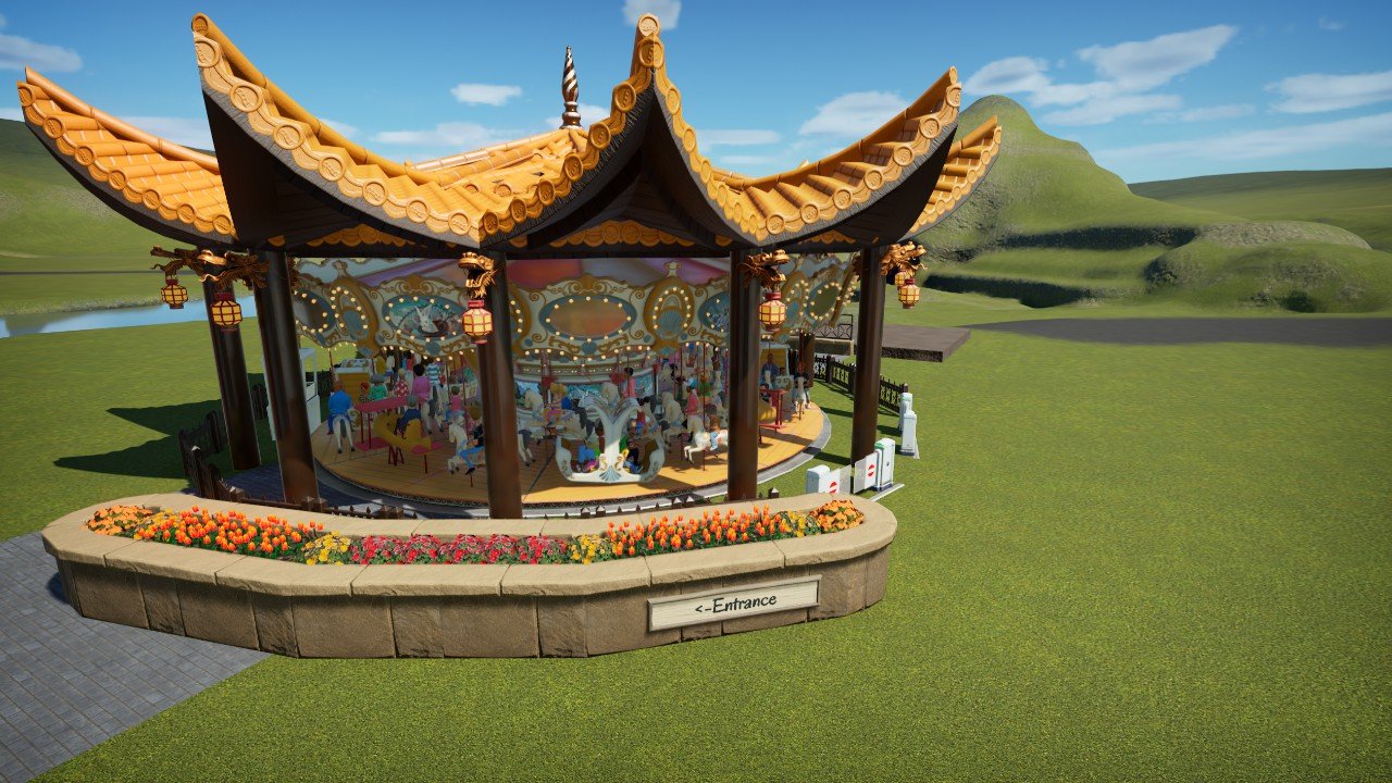 China carousel Planet Coaster Console Edition mod Frontier