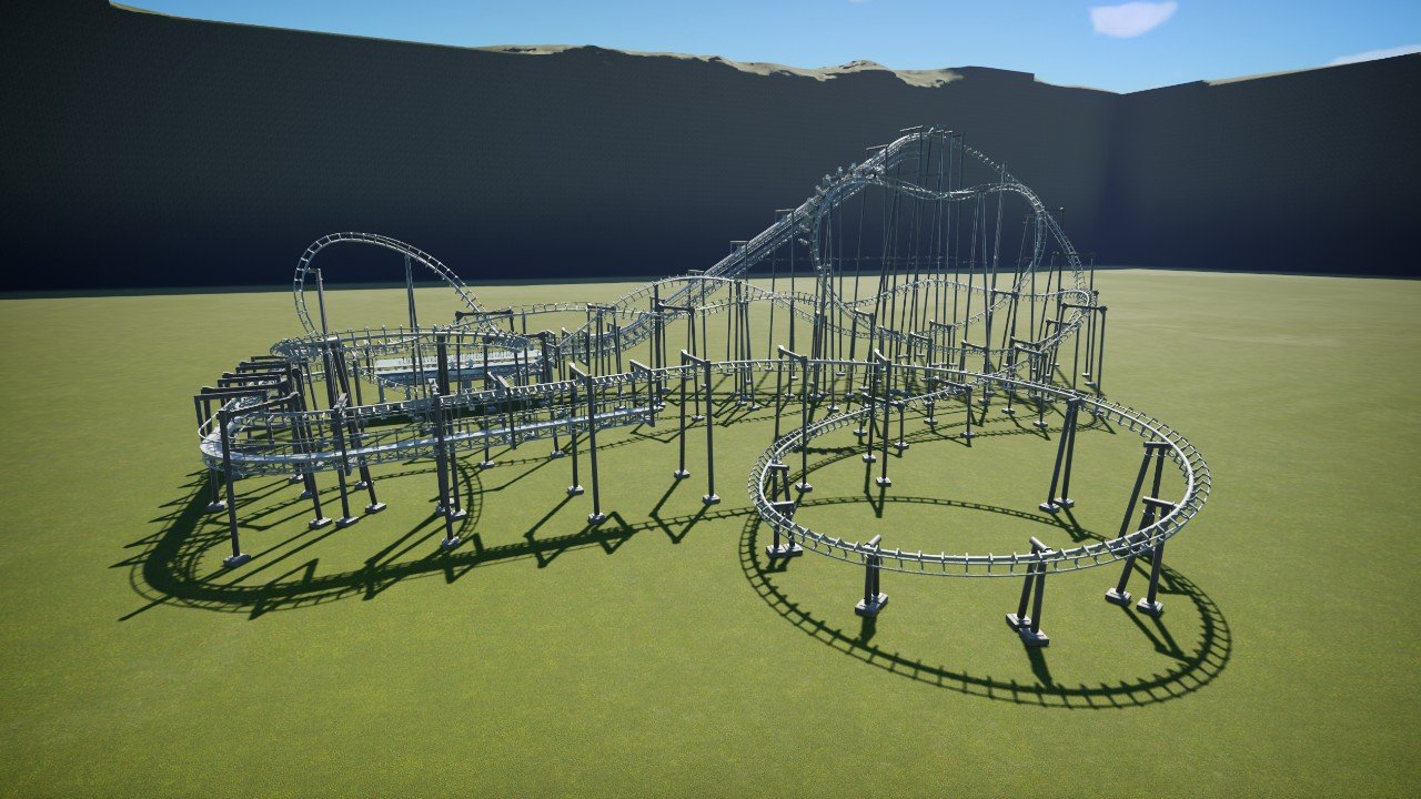 Vekoma SLC with bonus helix Planet Coaster Console Edition mod