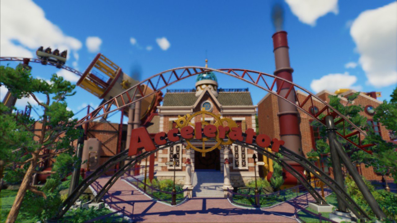 Accelerator - Steampunk LSM Launch Coaster - Planet Coaster