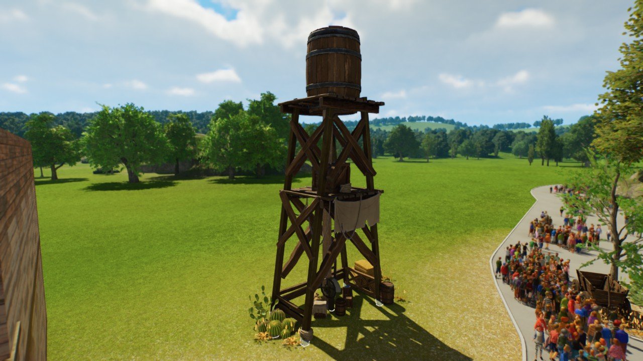 Western Town water tower - Planet Coaster 2 mod - Frontier